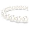 Pulseras Matrix con perlas de cristal, blancas, chapadas en rodio Pulseras Matrix con perlas de cristal, blancas, chapadas en rodio