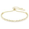 Pulseras Matrix, corte redondo, blanco, chapado en tono dorado Pulseras Matrix, corte redondo, blanco, chapado en tono dorado