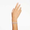 Pulseras Matrix Tennis con corte en pera, blanca, chapada en rodio Pulseras Matrix Tennis con corte en pera, blanca, chapada en rodio