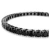 Pulseras Matrix Tennis de corte redondo, negra, chapada en rutenio Pulseras Matrix Tennis de corte redondo, negra, chapada en rutenio