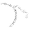 Pulseras Mesmera con cortes variados, blancas, chapadas en rodio Pulseras Mesmera con cortes variados, blancas, chapadas en rodio