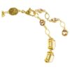 Pulseras Millenia con corte octogonal, color caramelo, chapada en tono dorado