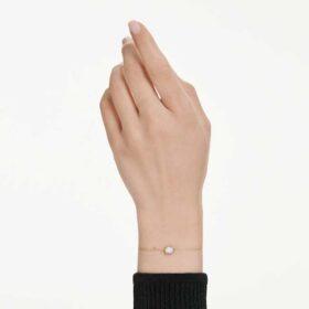 Pulseras octogonales con diamantes cultivados en laboratorio de 0,5 ct en total, forma octogonal, oro amarillo de 14K Pulseras octogonales con diamantes cultivados en laboratorio de 0,5 ct en total, forma octogonal, oro amarillo de 14K