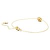 Pulseras octogonales con diamantes cultivados en laboratorio de 0,5 ct en total, forma octogonal, oro amarillo de 14K