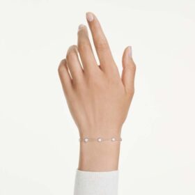 Pulseras octogonales con diamantes cultivados en laboratorio de 0,8 ct en total, forma redonda, plata esterlina Pulseras octogonales con diamantes cultivados en laboratorio de 0,8 ct en total, forma redonda, plata esterlina