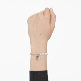 Pulseras Swan Crystal Pearl, cisne, negro, acabado de metales mixtos Pulseras Swan Crystal Pearl, cisne, negro, acabado de metales mixtos