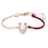Pulseras Symbolica con perla de cristal, pavé, herradura, blanca, chapada en tono oro rosa