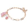 Pulseras Teddy Bear, rosa, chapada en tono oro rosa Pulseras Teddy Bear, rosa, chapada en tono oro rosa