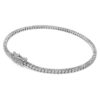 Pulseras tipo «tenis» de eternidad con diamantes cultivados en laboratorio, 1,5 Ct en total, forma redonda, oro blanco de 14K