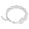 Pulseras «Una Angelic» blancas, chapadas en rodio