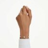 Pulseras Una Angelic con motivos de doble cara y corte redondo, blanca, chapada en rodio Pulseras Una Angelic con motivos de doble cara y corte redondo, blanca, chapada en rodio