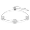 Pulseras Una Angelic con motivos de doble cara y corte redondo, blanca, chapada en rodio Pulseras Una Angelic con motivos de doble cara y corte redondo, blanca, chapada en rodio