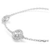 Pulseras Una Angelic con motivos de doble cara y corte redondo, blanca, chapada en rodio Pulseras Una Angelic con motivos de doble cara y corte redondo, blanca, chapada en rodio