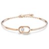 Pulseras Una, corte redondo, forma ovalada, blanca, chapada en tono oro rosa Pulseras Una, corte redondo, forma ovalada, blanca, chapada en tono oro rosa