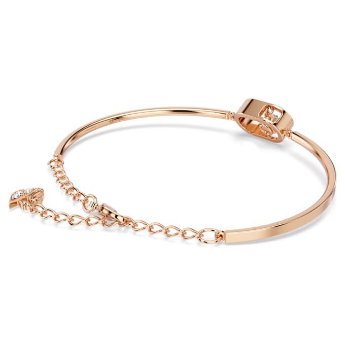 Pulseras Una, corte redondo, forma ovalada, blanca, chapada en tono oro rosa Pulseras Una, corte redondo, forma ovalada, blanca, chapada en tono oro rosa