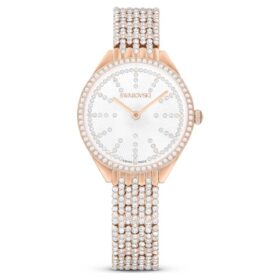 Reloj Attract de fabricación suiza, brazalete de metal, tono oro rosa, acabado en tono oro rosa Reloj Attract de fabricación suiza, brazalete de metal, tono oro rosa, acabado en tono oro rosa