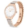 Reloj Attract de fabricación suiza, brazalete de metal, tono oro rosa, acabado en tono oro rosa
