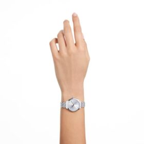 Reloj Attract de fabricación suiza, brazalete de metal, tono plateado, acero inoxidable Reloj Attract de fabricación suiza, brazalete de metal, tono plateado, acero inoxidable