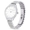 Reloj Attract de fabricación suiza, brazalete de metal, tono plateado, acero inoxidable Reloj Attract de fabricación suiza, brazalete de metal, tono plateado, acero inoxidable