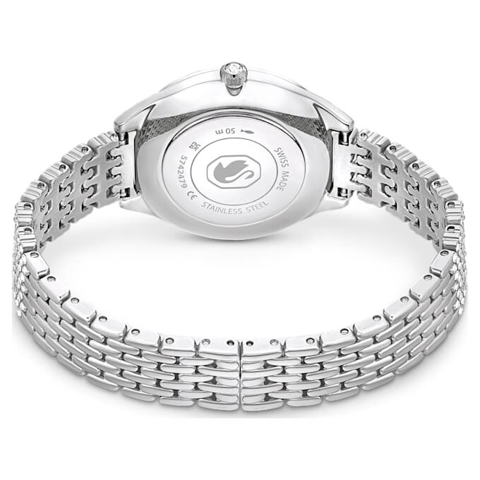 Reloj Attract de fabricación suiza, brazalete de metal, tono plateado, acero inoxidable Reloj Attract de fabricación suiza, brazalete de metal, tono plateado, acero inoxidable