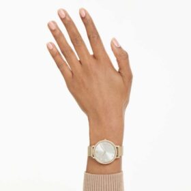 Reloj Clarica de fabricación suiza, pulsera de metal, tono dorado, acabado dorado Reloj Clarica de fabricación suiza, pulsera de metal, tono dorado, acabado dorado