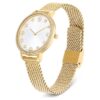 Reloj Clarica de fabricación suiza, pulsera de metal, tono dorado, acabado dorado