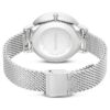 Reloj Clarica de fabricación suiza, pulsera de metal, tono plateado, acero inoxidable Reloj Clarica de fabricación suiza, pulsera de metal, tono plateado, acero inoxidable