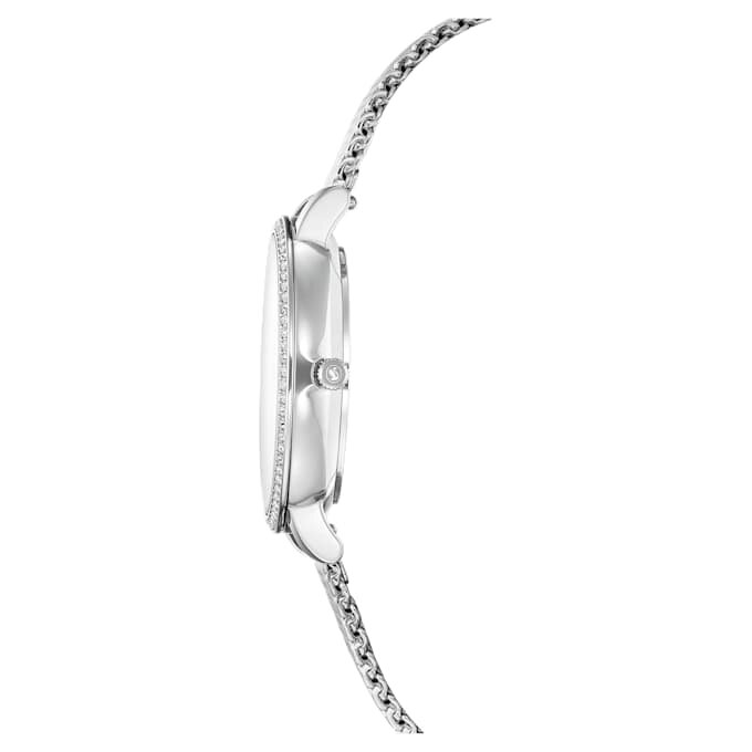 Reloj Clarica de fabricación suiza, pulsera de metal, tono plateado, acero inoxidable Reloj Clarica de fabricación suiza, pulsera de metal, tono plateado, acero inoxidable