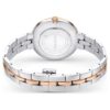 Reloj Cosmopolitan de fabricación suiza, brazalete de metal, tono plateado, acabado de metales mixtos