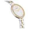 Reloj Cosmopolitan de fabricación suiza, brazalete de metal, tono plateado, acabado de metales mixtos