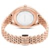 Reloj Crystalline Aura, fabricado en Suiza, brazalete de metal, tono oro rosa, acabado en tono oro rosa