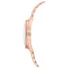 Reloj Crystalline Aura, fabricado en Suiza, brazalete de metal, tono oro rosa, acabado en tono oro rosa