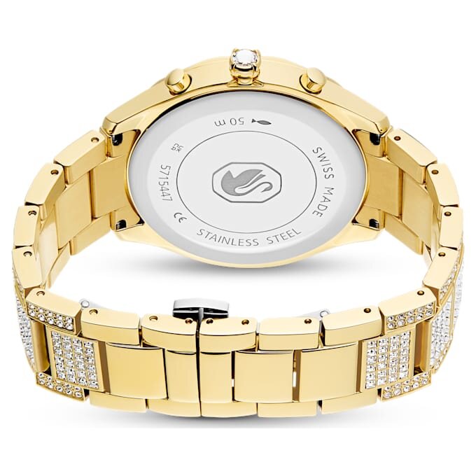 Reloj Dextera Lux de fabricación suiza, pulsera de metal, tono dorado, acabado dorado Reloj Dextera Lux de fabricación suiza, pulsera de metal, tono dorado, acabado dorado