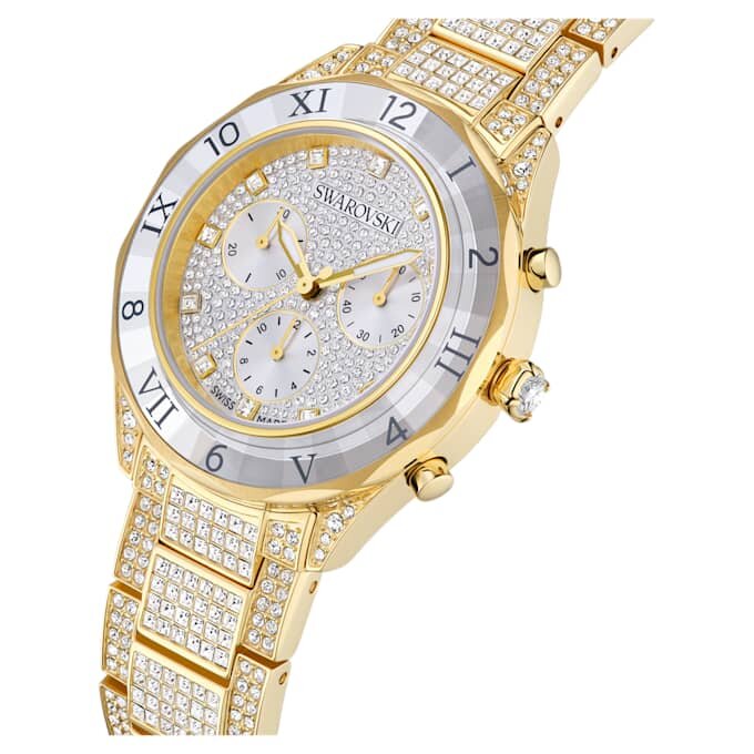 Reloj Dextera Lux de fabricación suiza, pulsera de metal, tono dorado, acabado dorado Reloj Dextera Lux de fabricación suiza, pulsera de metal, tono dorado, acabado dorado