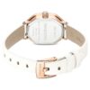 Reloj Dextera Octagon de fabricación suiza, correa de cuero, blanco, acabado en tono oro rosa Reloj Dextera Octagon de fabricación suiza, correa de cuero, blanco, acabado en tono oro rosa