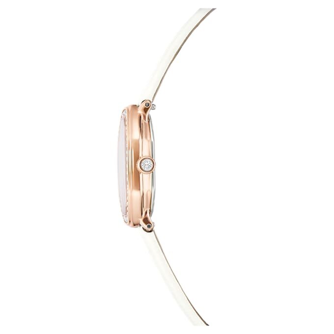 Reloj Dextera Octagon de fabricación suiza, correa de cuero, blanco, acabado en tono oro rosa Reloj Dextera Octagon de fabricación suiza, correa de cuero, blanco, acabado en tono oro rosa