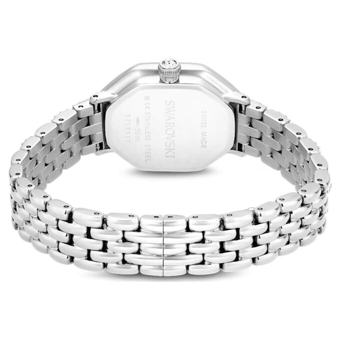 Reloj Dextera Octagon de fabricación suiza, pulsera de metal, tono plateado, acero inoxidable Reloj Dextera Octagon de fabricación suiza, pulsera de metal, tono plateado, acero inoxidable