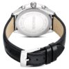 Reloj Dextera Tachymetre de fabricación suiza, correa de cuero, tono plateado, acero inoxidable Reloj Dextera Tachymetre de fabricación suiza, correa de cuero, tono plateado, acero inoxidable