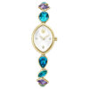 Reloj Gema con pulsera de cristales, tono dorado, acabado dorado Reloj Gema con pulsera de cristales, tono dorado, acabado dorado