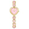 Reloj Idyllia Heart con pulsera de cristales, rosa, acabado dorado Reloj Idyllia Heart con pulsera de cristales, rosa, acabado dorado