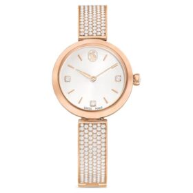 Reloj Illumina de fabricación suiza, pulsera de metal, tono oro rosa, acabado en tono oro rosa