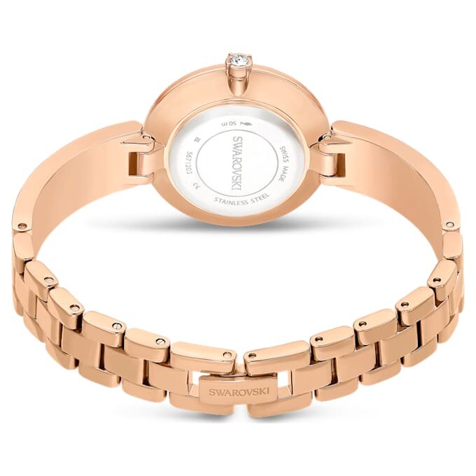 Reloj Illumina de fabricación suiza, pulsera de metal, tono oro rosa, acabado en tono oro rosa Reloj Illumina de fabricación suiza, pulsera de metal, tono oro rosa, acabado en tono oro rosa