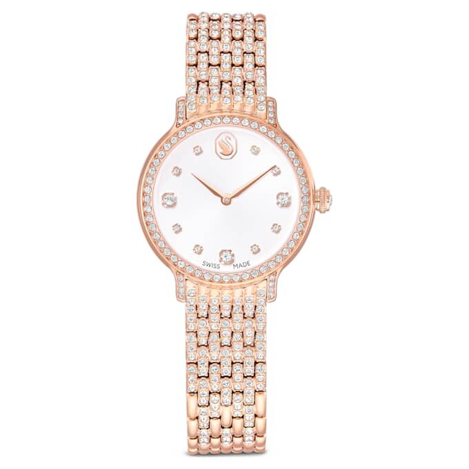Reloj Imber de fabricación suiza, pulsera de metal, tono oro rosa, acabado en tono oro rosa Reloj Imber de fabricación suiza, pulsera de metal, tono oro rosa, acabado en tono oro rosa