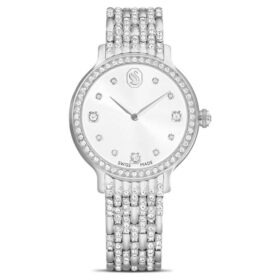 Reloj Imber de fabricación suiza, pulsera de metal, tono plateado, acero inoxidable