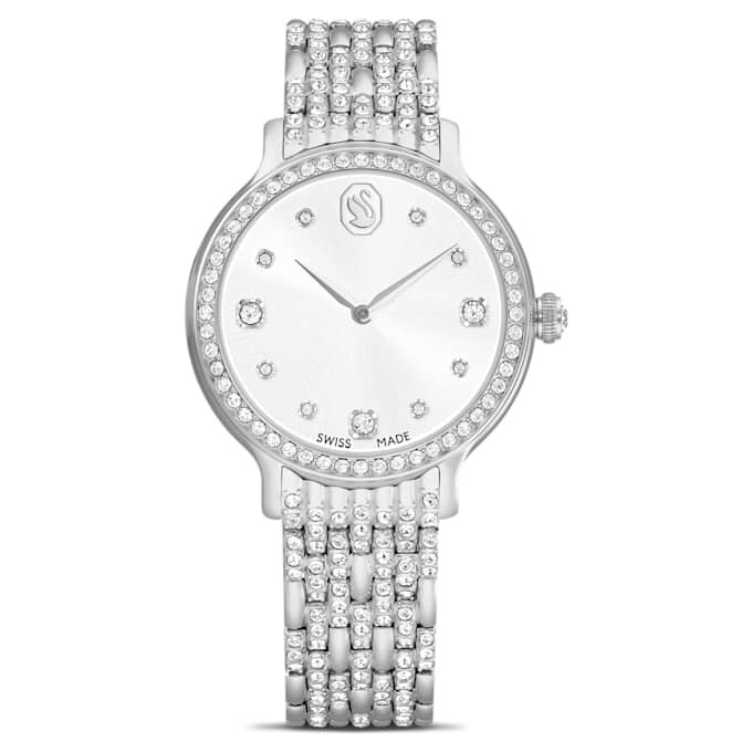 Reloj Imber de fabricación suiza, pulsera de metal, tono plateado, acero inoxidable Reloj Imber de fabricación suiza, pulsera de metal, tono plateado, acero inoxidable
