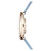 Reloj Imber Oval de fabricación suiza, correa de cuero, azul, acabado en tono dorado champán Reloj Imber Oval de fabricación suiza, correa de cuero, azul, acabado en tono dorado champán