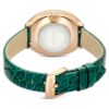 Reloj Imber Oval de fabricación suiza, correa de cuero, verde, acabado en tono oro rosa Reloj Imber Oval de fabricación suiza, correa de cuero, verde, acabado en tono oro rosa