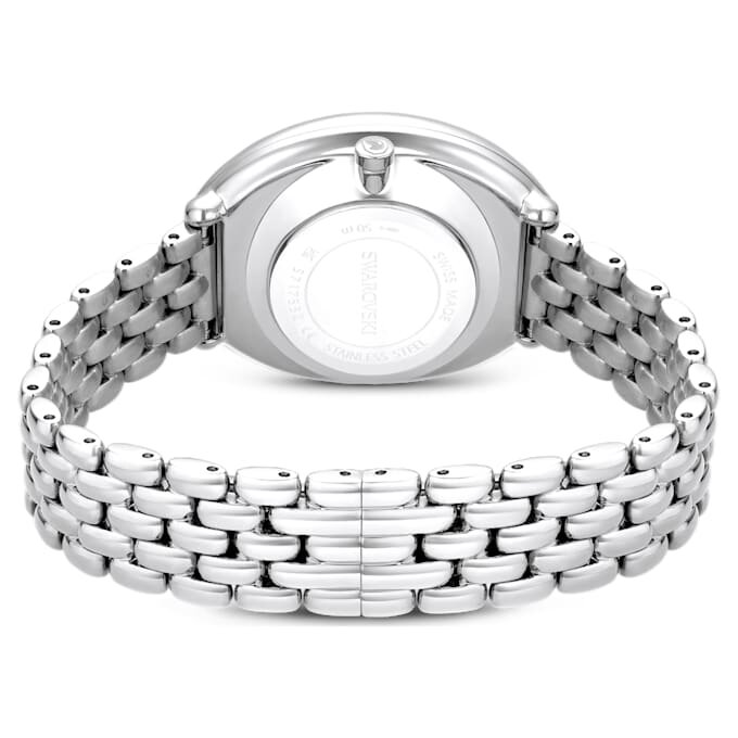 Reloj Imber Oval de fabricación suiza, pulsera de metal, tono plateado, acero inoxidable Reloj Imber Oval de fabricación suiza, pulsera de metal, tono plateado, acero inoxidable