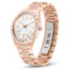 Reloj Matrix con fecha, fabricado en Suiza, brazalete de metal, tono oro rosa, acabado en tono oro rosa Reloj Matrix con fecha, fabricado en Suiza, brazalete de metal, tono oro rosa, acabado en tono oro rosa