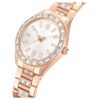 Reloj Matrix con fecha, fabricado en Suiza, brazalete de metal, tono oro rosa, acabado en tono oro rosa Reloj Matrix con fecha, fabricado en Suiza, brazalete de metal, tono oro rosa, acabado en tono oro rosa